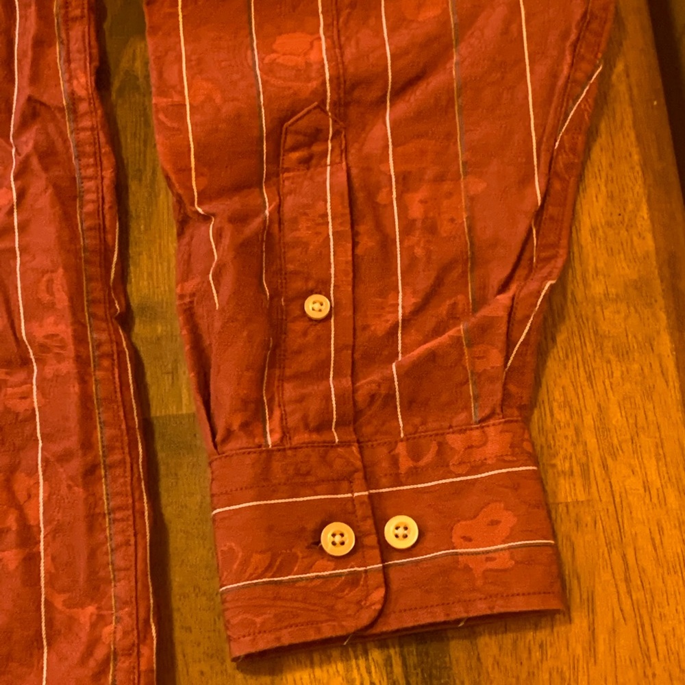 Tommy Bahama Button Up Mens Large Rust Orange Col… - image 7